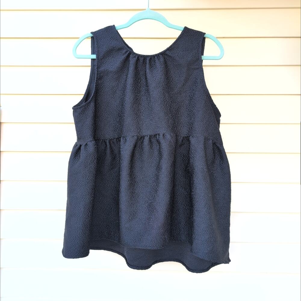 Who What Wear Babydoll Soft Girl Peplum Tieback Top Women's XXL
